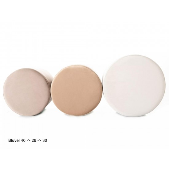 Пуф DOTI A VELVET темный беж BL.40 d.43 DOTIAV40 3