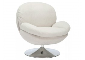 Кресло BRIGITTE BREGO хром каркас / светлый беж 22 BRIGITTEBRJBE22