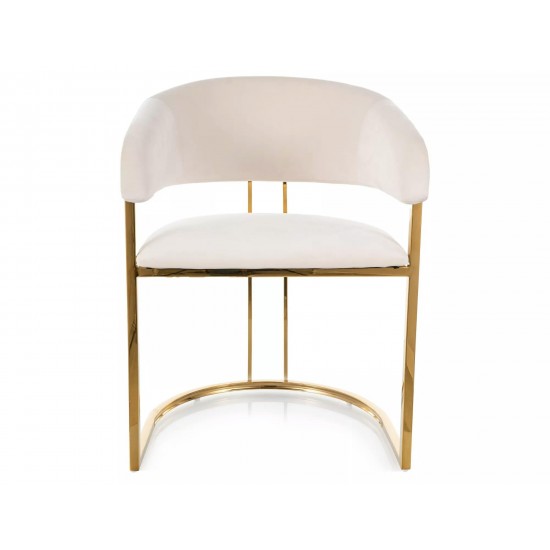 Стул кухонный TULIPE VELVET золотой каркас / светлый беж BL.22 TULIPEVZLJBE 3