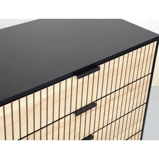 Комод MAGO K2 40х80 дуб / чорний мат MAGOK2 4