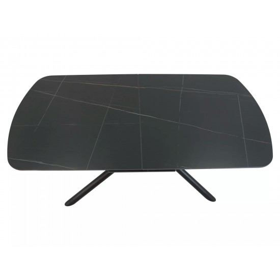 Стол обеденный раскладной VECTOR 160(200)*90 черный VECTORC160 3