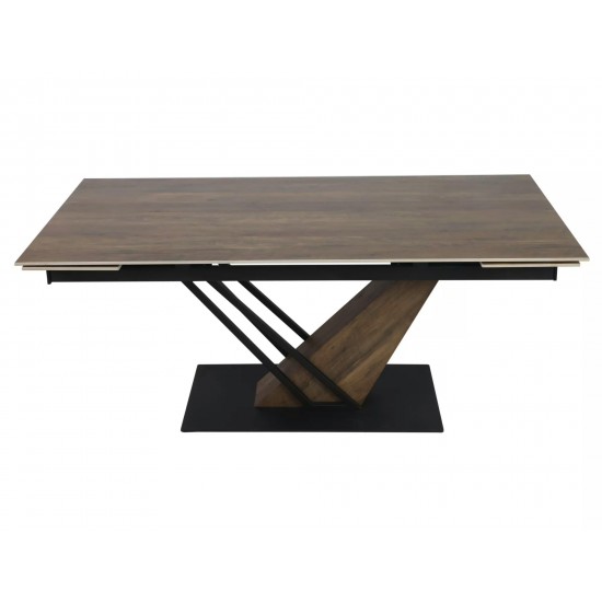 Стол обеденный раскладной GENESIS LEGNO 160(220)*90 дуб / черный / дуб GENESISD160 7
