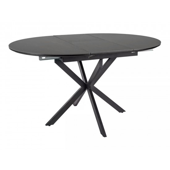 Стол обеденный раскладной GASTON CERAMIC 100(135)*100 черный GASTONC100 1
