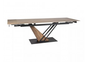 Стол обеденный раскладной GENESIS LEGNO 180(240)*90 дуб / черный / дуб GENESISD180