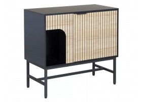 Комод MAGO K3 40х75 дуб / черный мат MAGOK3