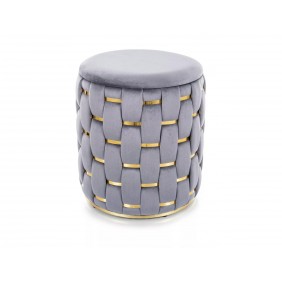 Пуф TIARA VELVET серый Тк.252 TIARAVSZ