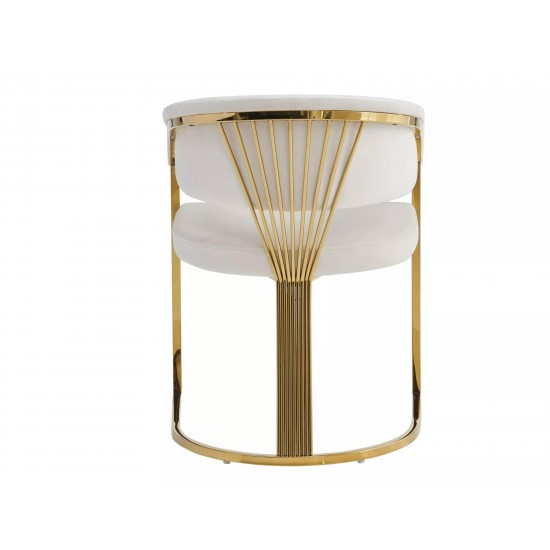 Стул кухонный CROWN VELVET золотой каркас / светлый беж BL.22 CROWNVZLJBE 5