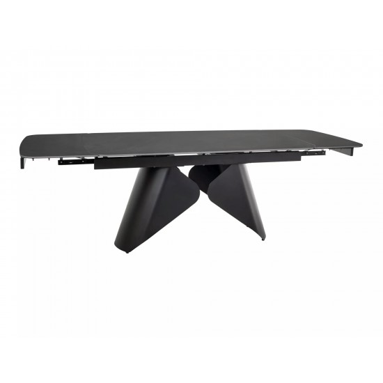 Стол обеденный раскладной ARMANDO 160(240)*90 черный ARMANDOC160 1