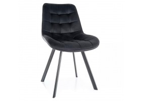 Стул кухонный MONTI VELVET черный каркас / черный BL.19 MONTIVCC