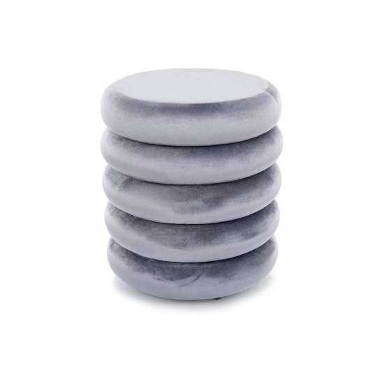 Пуф CALVI VELVET сірий Тк.252 CALVIVSZ 1