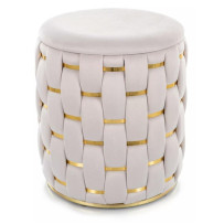 Пуф TIARA VELVET светлый беж Тк.250 TIARAVJBE