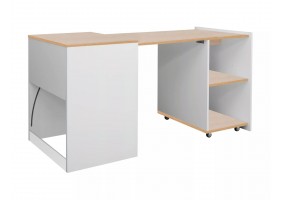 Компьютерный стол DUO 60х46(140) дуб / белый DUODB
