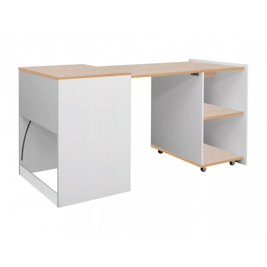 Компьютерный стол DUO 60х46(140) дуб / белый DUODB 1