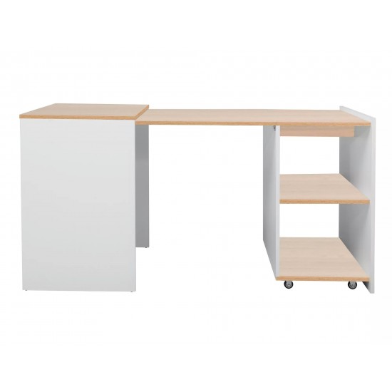 Компьютерный стол DUO 60х46(140) дуб / белый DUODB 3