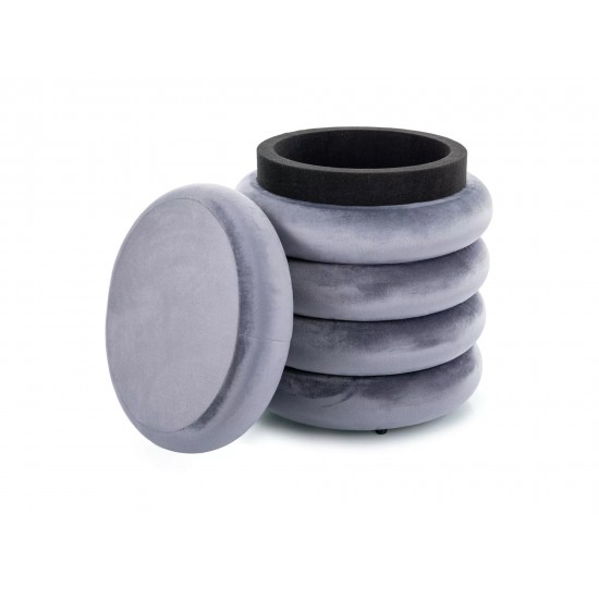 Пуф CALVI VELVET сірий Тк.252 CALVIVSZ 2