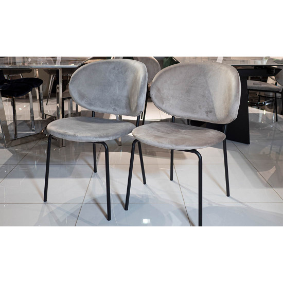 Стул Грант Металл сиденье Ткань 510x610x840 серый 14