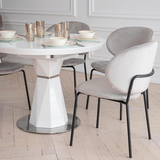 Стул Грант Металл сиденье Ткань 510x610x840 серый 4