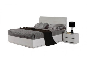 Кровать 1,8 Неаполь современная подъемный механизм 1930х2030х1080 белый глянец