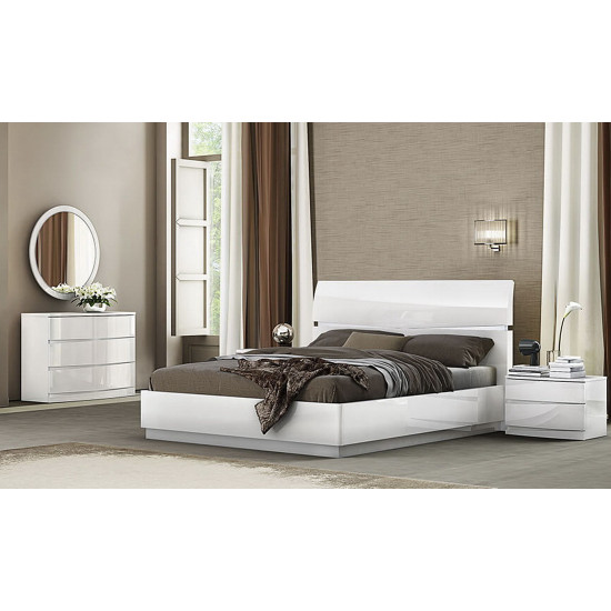 Кровать 1,8 Неаполь современная подъемный механизм 1930х2030х1080 белый глянец 2