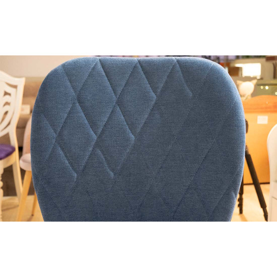 Стул Флай металл сиденье ткань 480x590x890 синий 5