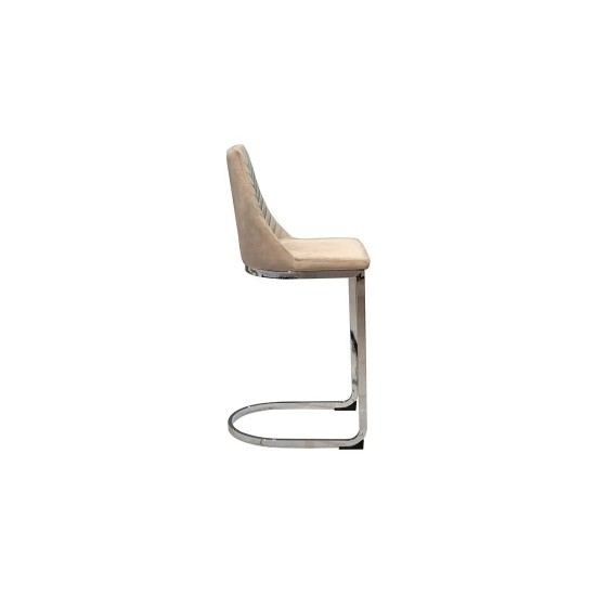 Стілець Прайм барний Метал сидіння Тканина 420x540x1115 бежевий 14