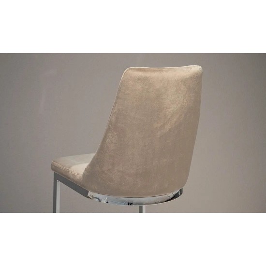 Стілець Прайм барний Метал сидіння Тканина 420x540x1115 бежевий 4