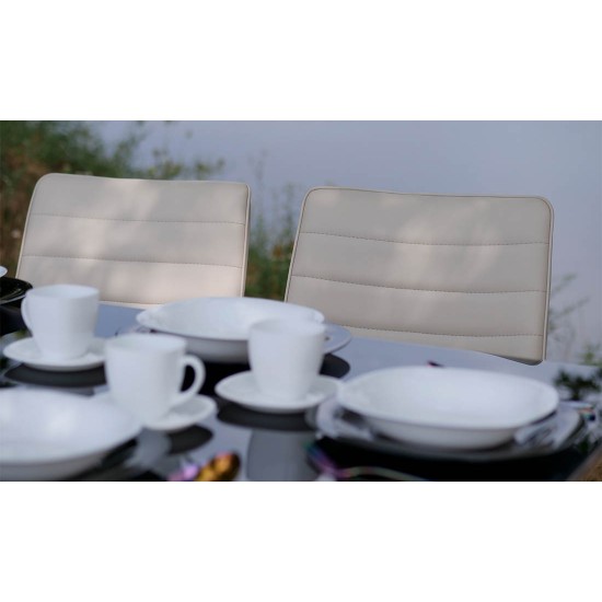 Стул Арно Металл сиденье Экокожа 460x580x885 кремовый 10