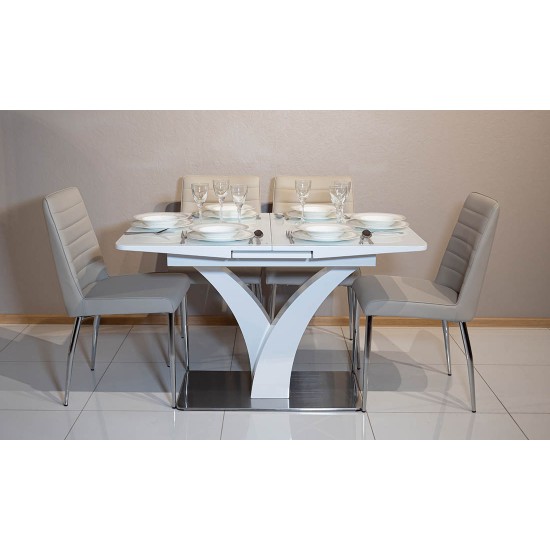 Стул Арно Металл сиденье Экокожа 460x580x885 кремовый 7