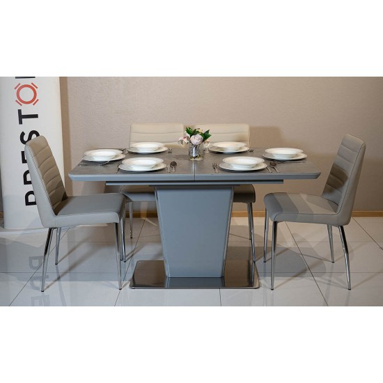 Стул Арно Металл сиденье Экокожа 460x580x885 кремовый 5