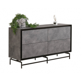 Комод Антрацит сірий матовий з ящиками