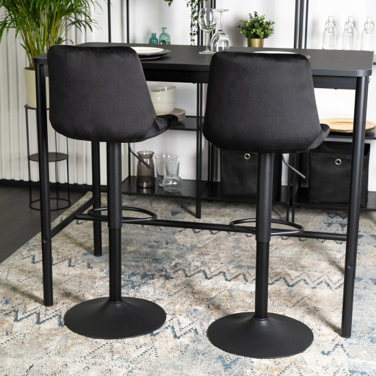 Барный стул Arcos велюр черный 7