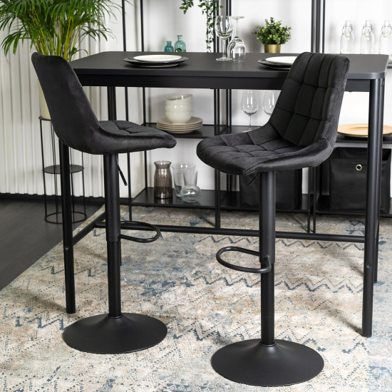 Барный стул Arcos велюр черный 9