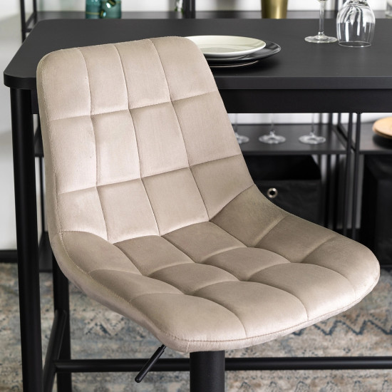 Барный стул Arcos велюр бежевый 10