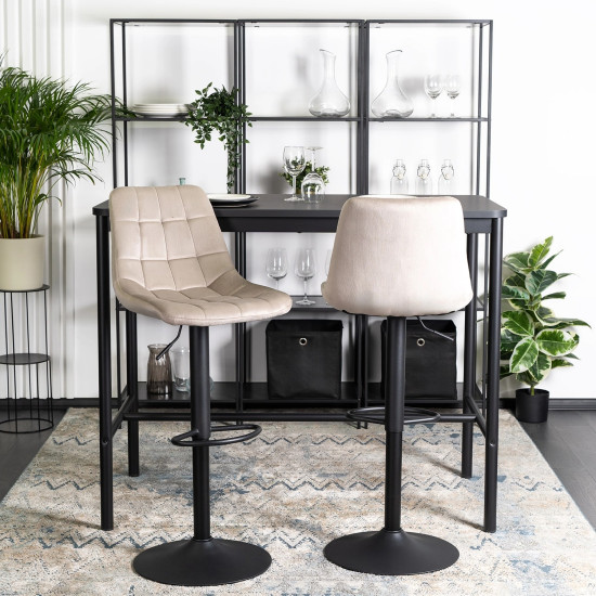 Барный стул Arcos велюр бежевый 6