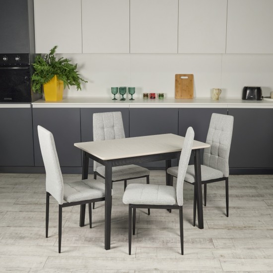 Стол прямоугольный кухонный Onto Антонио 100 Серо-бежевый 11