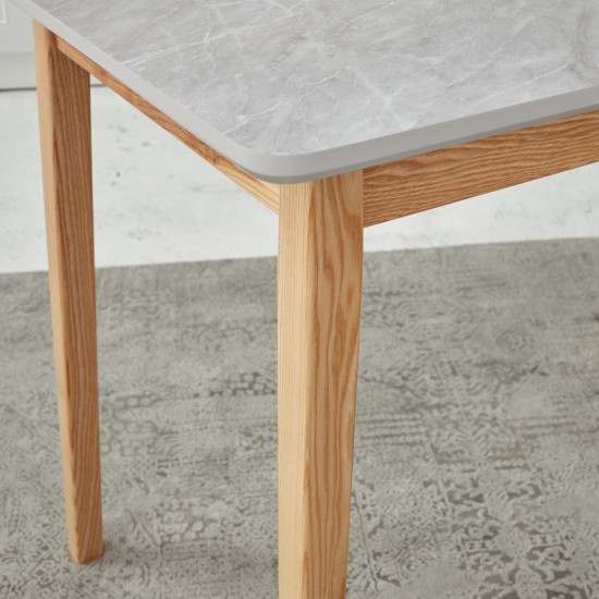 Стол прямоугольный кухонный Onto Антонио 120 Мрамор серый 2