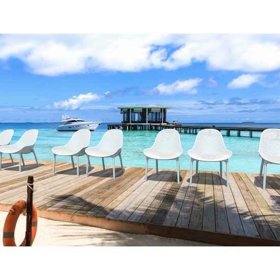 Стілець садовий Siesta Sky Lounge Білий 11