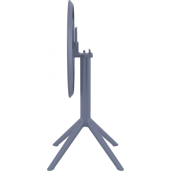 Стол садовый круглый Siesta Sky Folding Table 60 Темно-серый 7