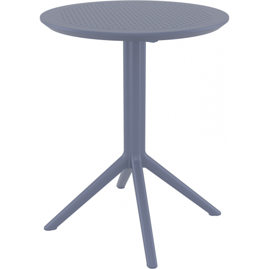 Стол садовый круглый Siesta Sky Folding Table 60 Темно-серый 2