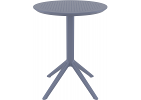 Стол садовый круглый Siesta Sky Folding Table 60 Темно-серый