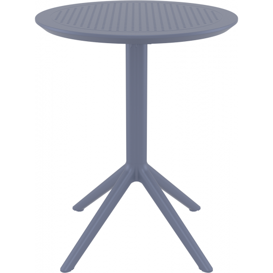 Стол садовый круглый Siesta Sky Folding Table 60 Темно-серый 1