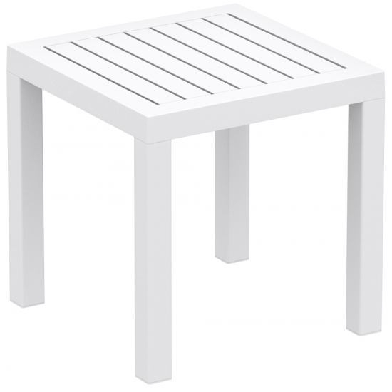 Стол садовый для шезлонга Siesta Ocean Side Table Белый 1