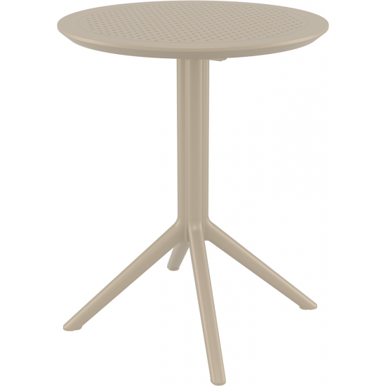 Стіл садовий круглий Siesta Sky Folding Table 60 Бежевий 2