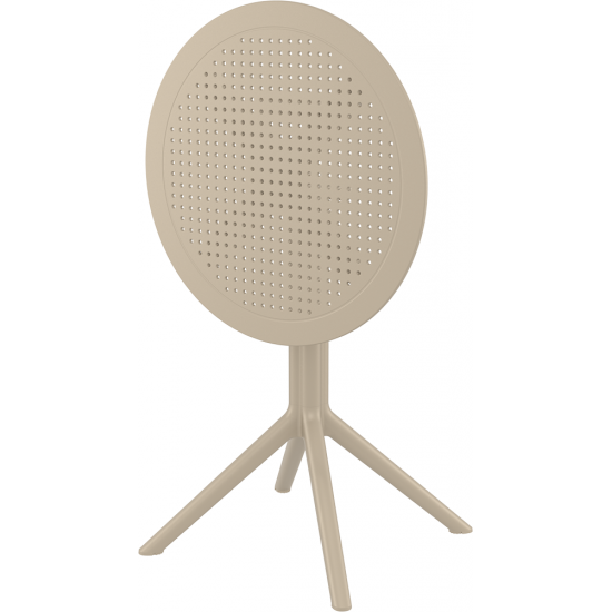 Стіл садовий круглий Siesta Sky Folding Table 60 Бежевий 7