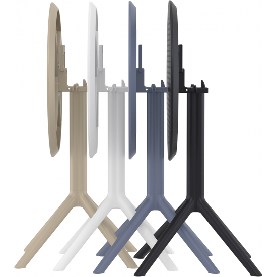 Стіл садовий круглий Siesta Sky Folding Table 60 Бежевий 9