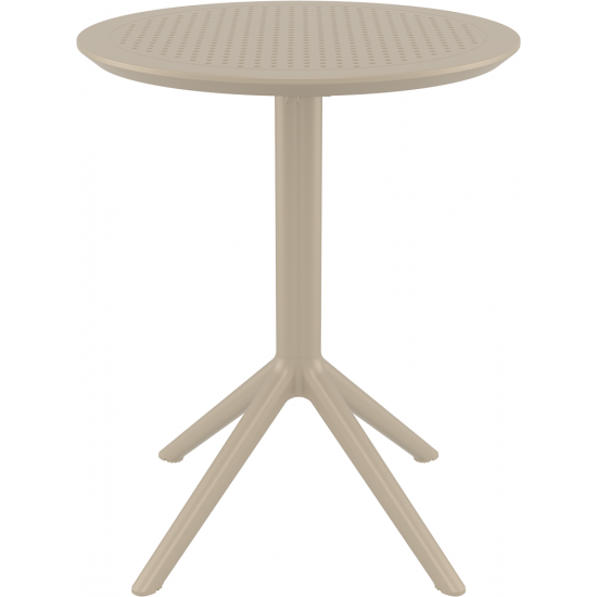 Стіл садовий круглий Siesta Sky Folding Table 60 Бежевий 1