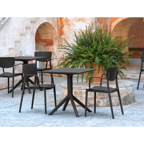 Стол садовый Siesta Sky Table 70 Черный 6