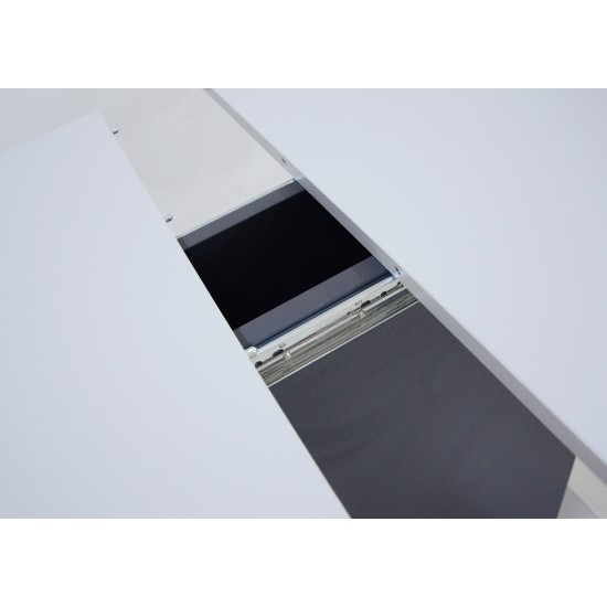 Стол обеденный раскладной Cosmo Grey 110(145)x68 см Графит / Серый Камень 16