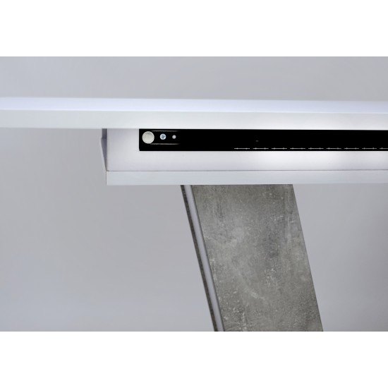 Стол обеденный раскладной Torino 140(180)x80 Белая Аляска / Индастриал 17