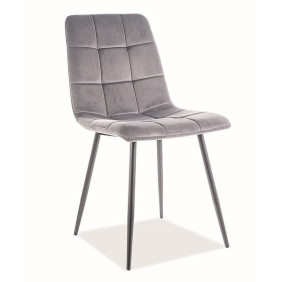 Стул Mila Velvet Серый / Черный MILAVCSZ